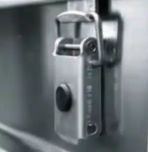 Aluminiumskasser av topp kvalitet til proff bruk - Bilde av løsemekanismen