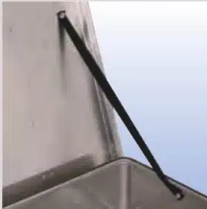 Aluminiumskasse til proff bruk stropp til lokket